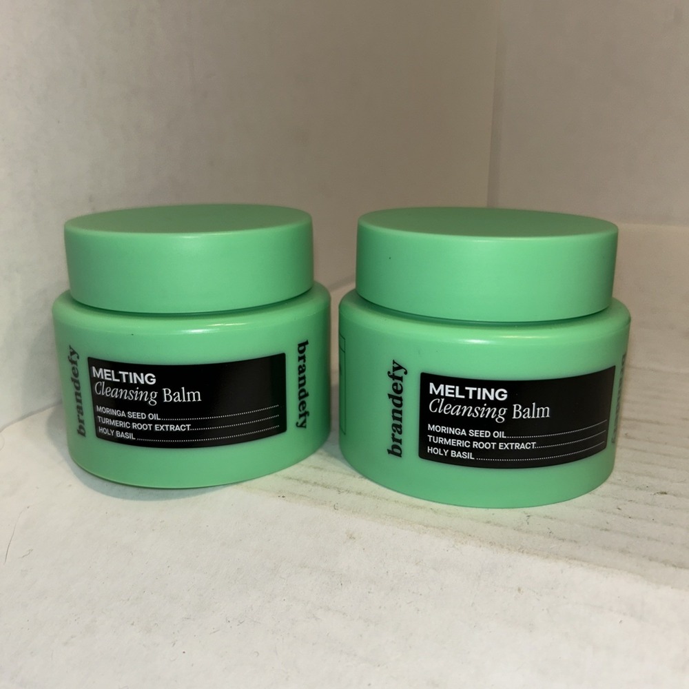 Brandefy Melting Cleansing Balm‎ 3.4 Fl Oz Clean Ingredients Soothing Lot Of 2